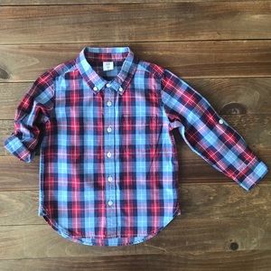 Baby Gap Plaid Button Down
